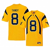 West Virginia Mountaineers 8 Keith Tandy Gold College Football Jersey Dzhi,baseball caps,new era cap wholesale,wholesale hats